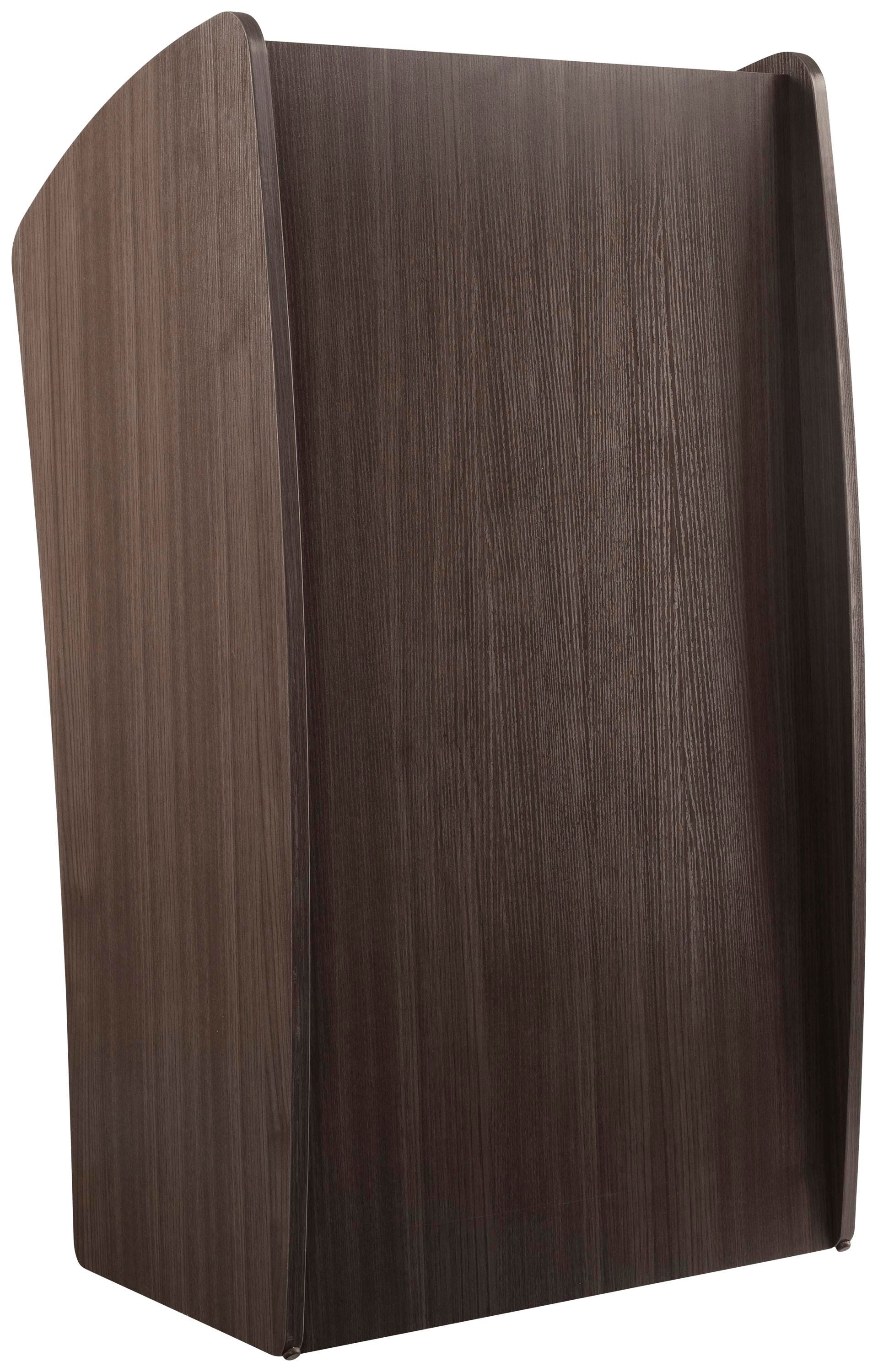 Oklahoma Sound Non-LCD and Non-Sound Vision Lectern, 24 X 21 X 46 Inches, Thermo Fused Melamine On MDF, Ribbonwood, Item Number 2051071